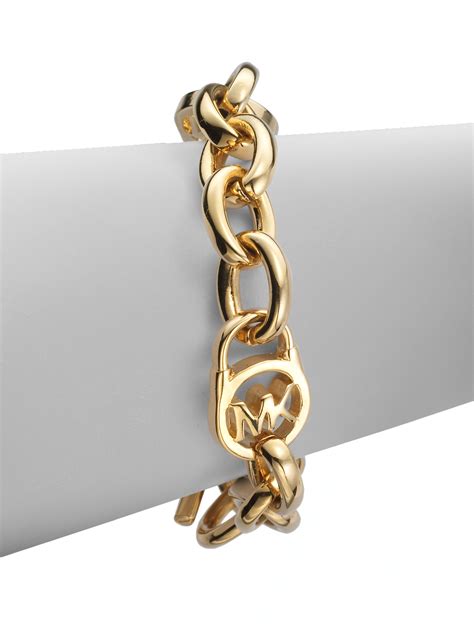 michael kors logo lock charm bracelet|Michael Kors bracelets on clearance.